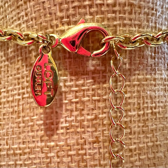 Loft Necklace - Alternating gold tone & faux tortoise links - Picture 14 of 14